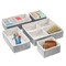 mDesign Fabric Drawer/Closet Divided Organizers, Set of 5